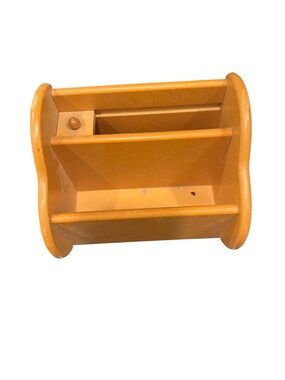 Cottagecore Wooden Desk Organizer in Honey Oak -‎ Home Storage & Organization